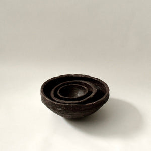 
                  
                    SUSTAIN sculptural papier mache bowl, brown
                  
                