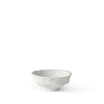 SUSTAIN sculptural papier mache bowl, white