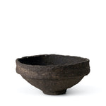SUSTAIN sculptural papier mache bowl, brown